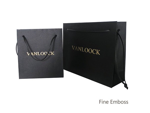 Black Satin Cloth Paper Bag