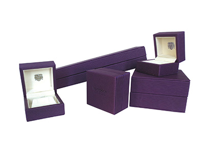 Dark Purple Color Fine Jewelry Boxes