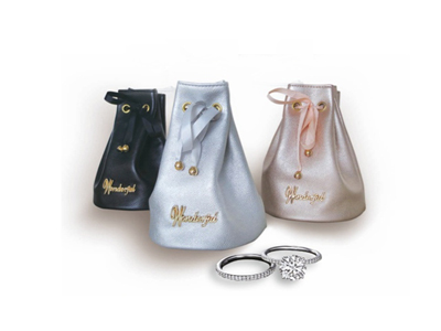 Luxury and Popular Bucket Shape Jewelry Pouch