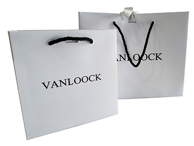 UK White Card Paper Bag