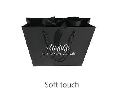 soft touch jewellery gift bag
