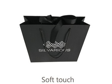 soft touch jewellery gift bag