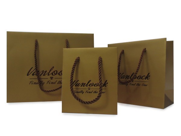 embossing logo gift bag