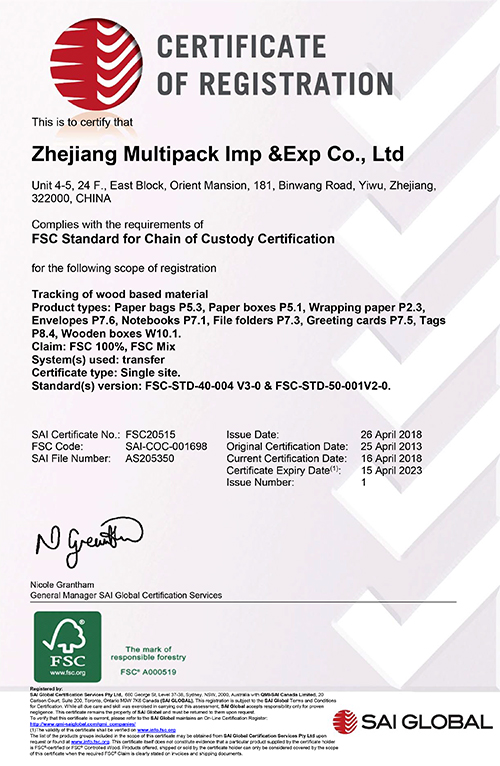 FSC Certificate